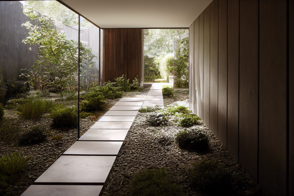 PennQuinnDad_Limestone_Garden_Pathway_in_a_Modern_Home_with_Mid_07431722-fff4-474a-832b-bcf80c9083d1